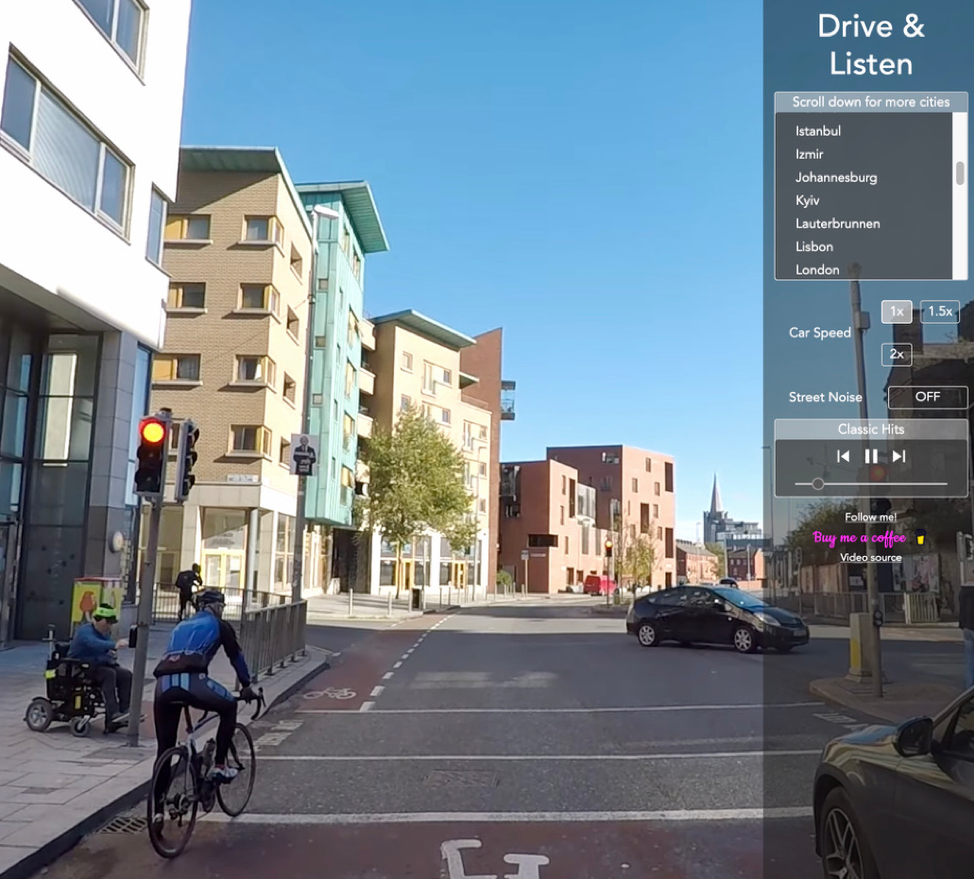 Drive Around Cities Virtually While Listening To Radio