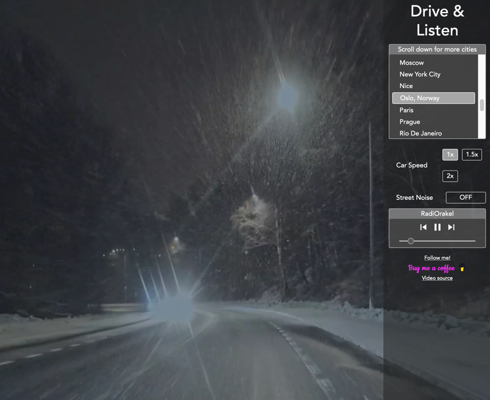 Drive Around Cities Virtually While Listening To Radio